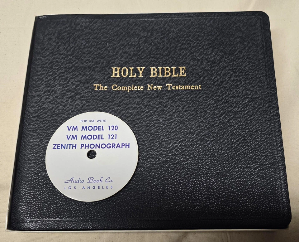 Holy Bible The Complete New Testament Audio Book – 1953 Vinyl Records – Rare - Image 3 of 3