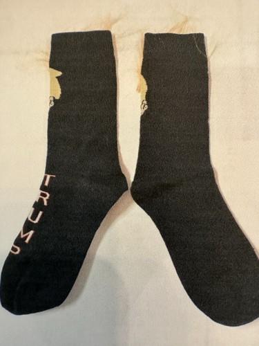 PRESIDENT (45th) DONALD J. TRUMP SOCKS. SHOW YOUR SUPPORT. Request black or blue - Picture 3 of 4