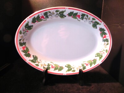 LYNN'S CHINA St MARIA 14'' Oval Serving Platter
