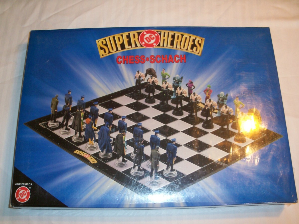 DC Superheroes Batman Chess Set (Very Rare) with FREE