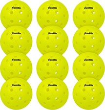12 Pack Franklin X-40 Outdoor Pickleballs USAPA Approved Yellow