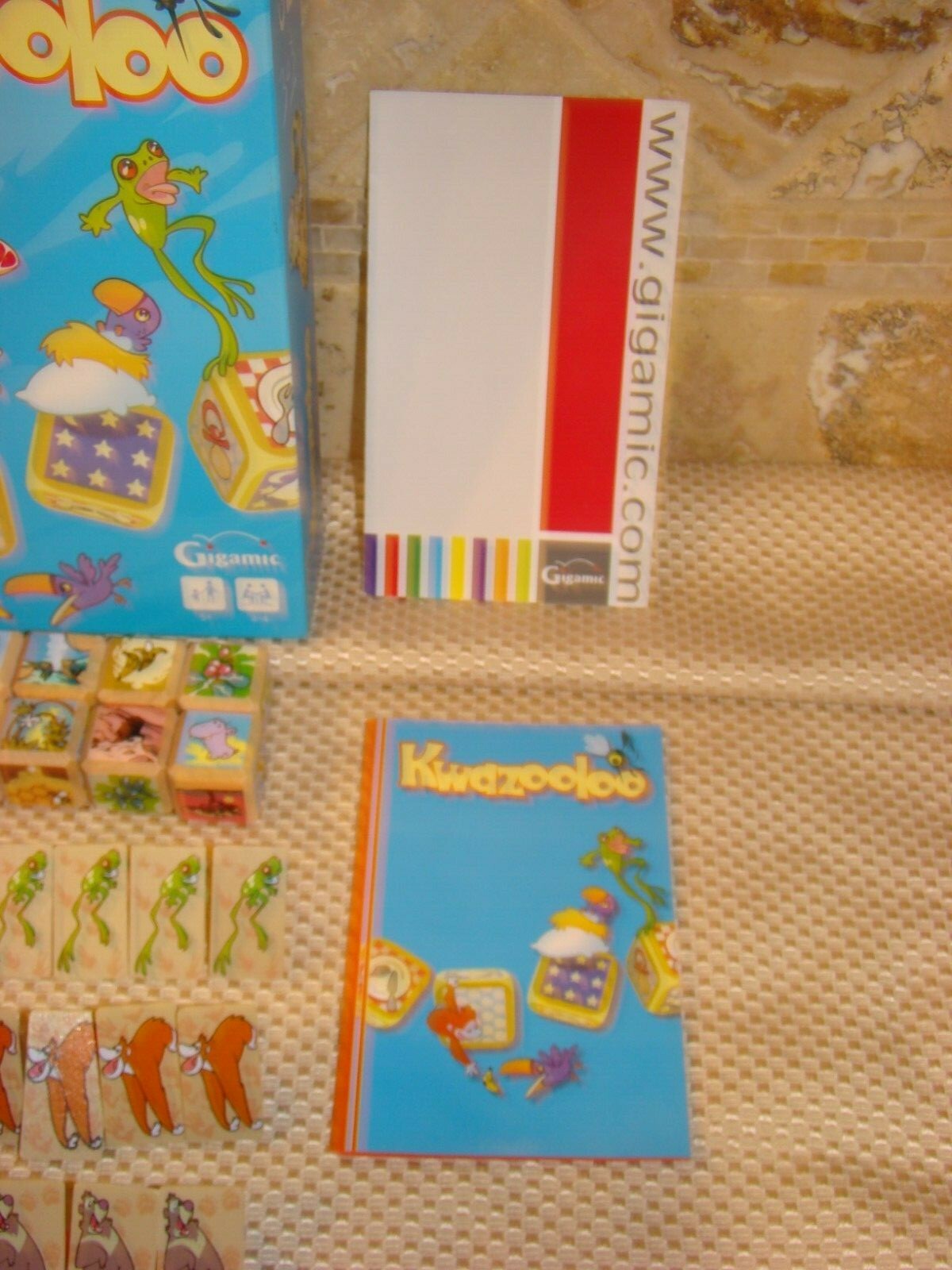 Kwazooloo Animals Game Gigamic Educational Dice Game for Children 100% Complete