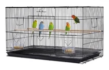 30'' Length Flight Bird Cage Iron Flight Parrot Cage for Small Parrots Parakeets