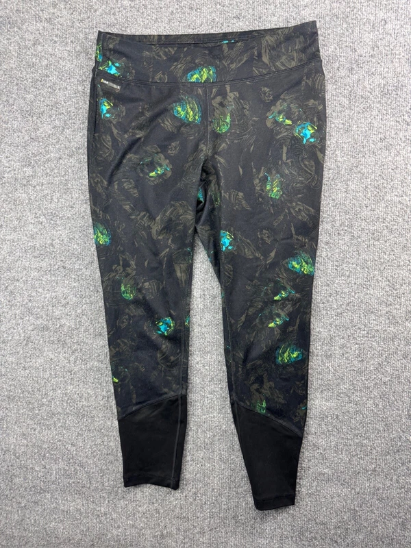 lole skinny mid rise crop blue green swirl print leggings