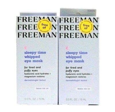   FREEMAN   (2-PACK) 0.5 Fl. Oz.     SLEEPY TIME    Whipped Eye Mask.