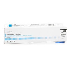 Urethral Catheter McKesson Straight Tip Hydrophilic Coated PVC 10 Fr. 16 Inch Le