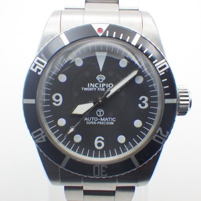INCIPIO 10 Diver's Model Swiss ETA2824-2 Movement Automatic Wrist Watch 1999