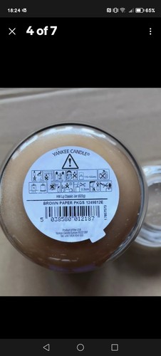 FINAL PRICE Large Yankee Candle Jar 623g - Brown Paper Packages - Picture 2 of 2