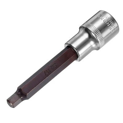 1/2'' Antrieb x H7 (7mm) Sechskant-Bit-Steckdose, S2-Stahl-Bits 4'' Länge
