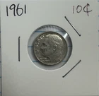1961 Roosevelt Silver Dime 10C - US 90% Silver Coin