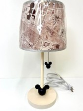 Disney Mickey Mouse Table Lamp Comic Strip Shade & Pull Chain – Kids Decor NEW