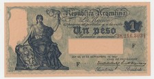 Argentina 1 Peso ND 1908-1935 Pick 243 (8) UNC Uncirculated Banknote