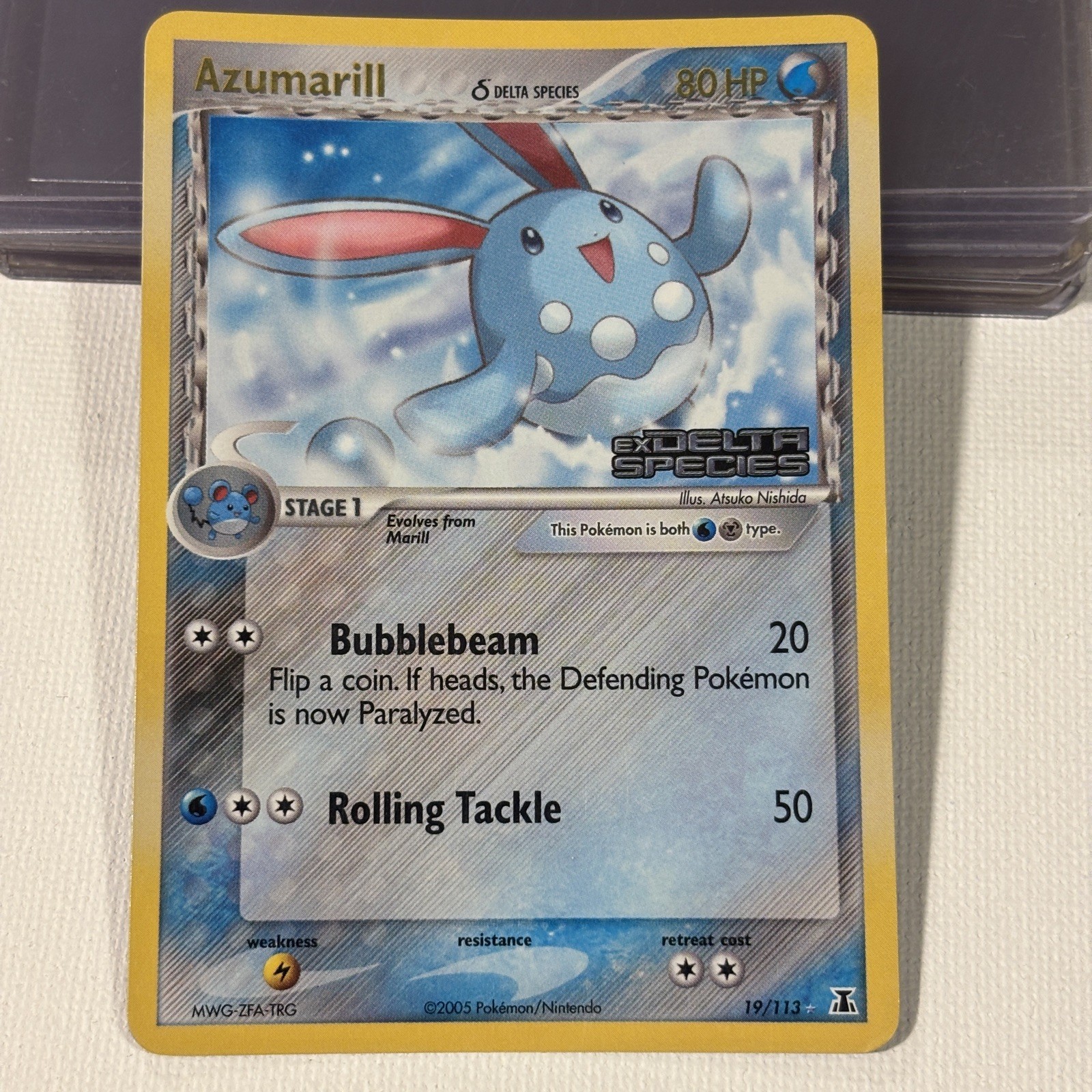 Azumarill Ex Delta Species Stamped 19/113 Reverse Holo NM condition
