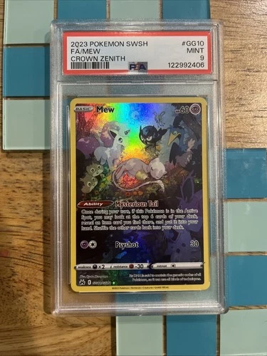 GRADED PSA 9 2023 Pokemon SWSH FA/Mew Crown Zenith #GG10