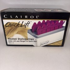 NEW Clairol Quick Lift Heated Styling Clips Model L-12 Vintage 1993 Complete