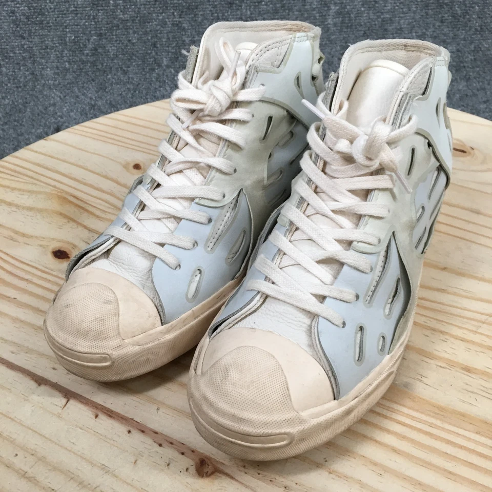 Zapatillas Converse Feng Chen Wang para mujer 8,5 Jack Purcell Hi cuero azul 169009C Foto 3 de 4