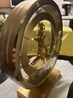 Linden Quartz Skeleton Desk Clock Gold Round Glass Brass Analog Battery-Powered — photo 7