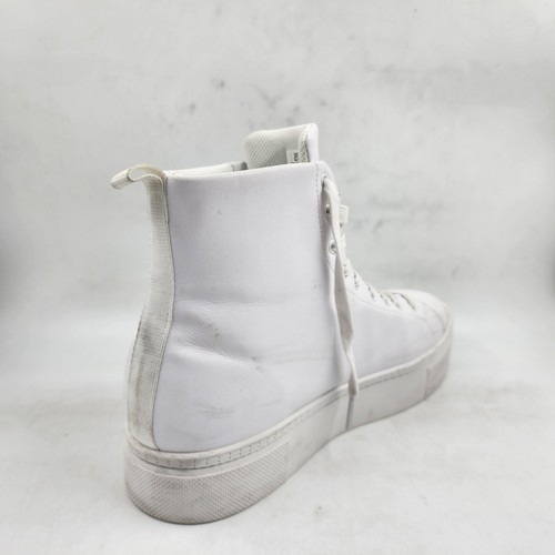 Versace Jeans Couture Brick High Sneaker Men's White Round Toe Lace Up 45 - Picture 13 of 21
