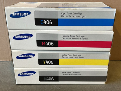 SAMSUNG CLT-C406S CLT-M406S CLT-Y406S CLT-K406S Toner CMYK f. CLP-360 CLX-3305