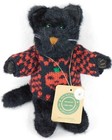 Boyds Bears ~ Inky Catterwall ~ 9" Plush Black Cat Halloween Sweater Nwt 1999
