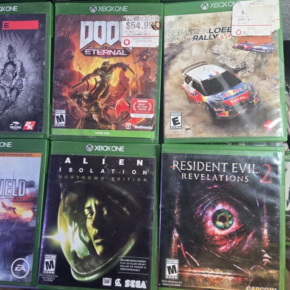Lot of 12 Xbox One Games Doom Eternal Overwatch Alien Isolation Destiny BF4 - Image 3 of 4