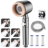 Duschkopf Hochdruck Anti Kalk 5 Modi Massage 3 Filter Schlauch