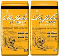 20kg Dr. John Puppy Chicken Dry Dog Food - High Protein Dog Puppy Food - 2x10kg 2.68 per kilo