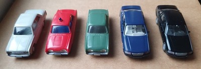Wiking Modelle 2x Opel Senator, 2x Ford 17 m, 1x Ford 20 m 1:87 H0 unbespielt!