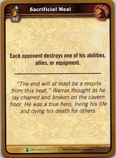 2006 Sacrificial Meal 24 Uncommon World of Warcraft WOW TCG CCG