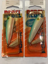 Rebel Pop-R P6034 - Green Shiner - 1993 - Discontinued - Lot Of 2