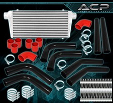 Turbo Charger Intercooler Fmic  75mm Piping Kit  Couplers Red Clamps Kit Set
