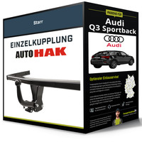 Starre AnhäNgerkupplung für Audi Q3 Sportback 06.2019-Jetzt Typ F3N Auto Hak NEU