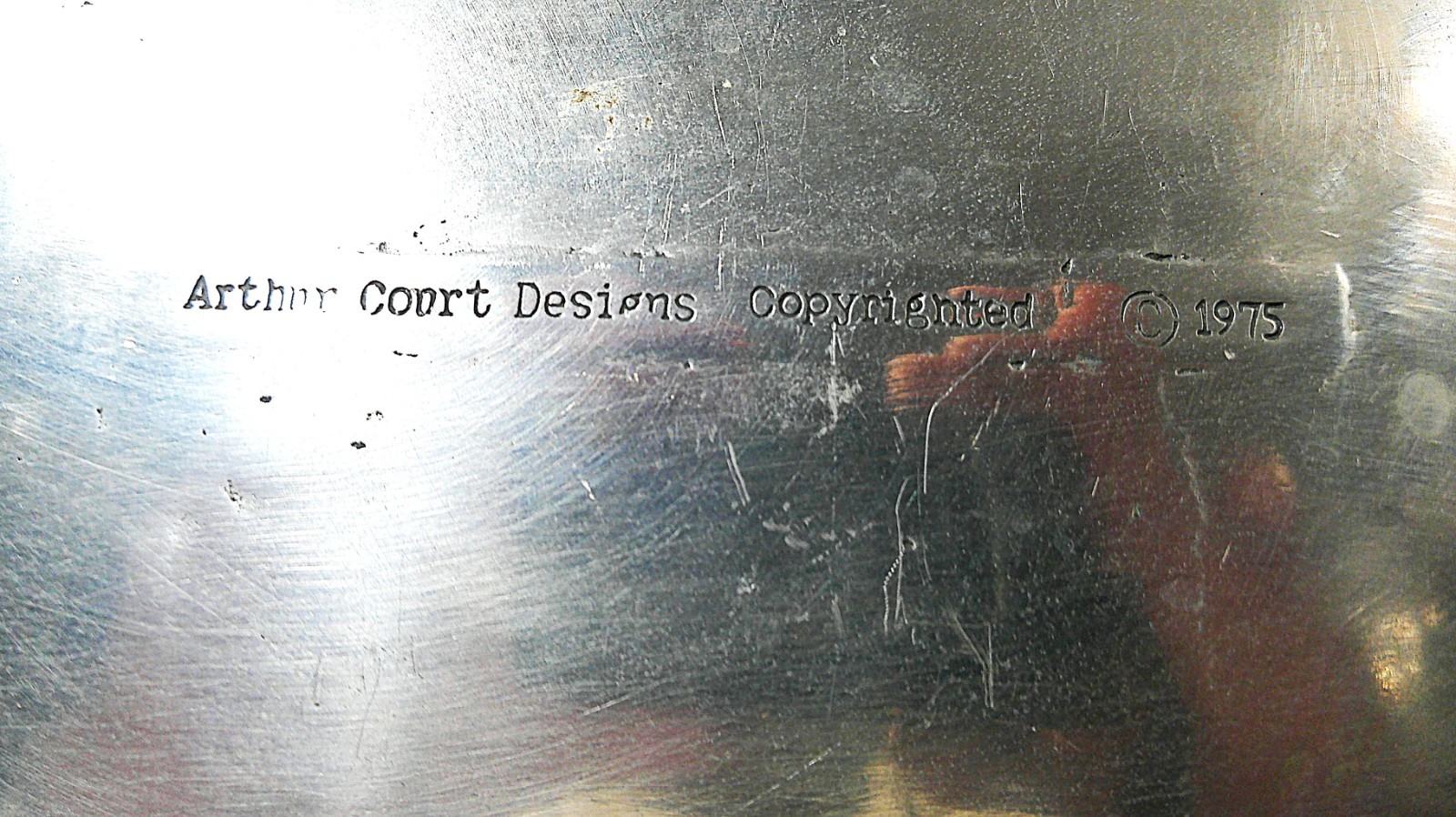 Large  Aluminum Fish Serving Platter by Arthur Court Design Vintage 25"