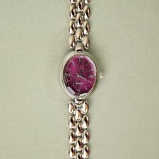 Elegante Pflaume Armbanduhr mit Kristallen Quarz