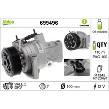 Kompressor Klimaanlage VALEO 699496 für Dacia Sandero II Logan Duster