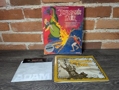 Coleco ADAM Dragon's Lair Diskette with Box and Manual.