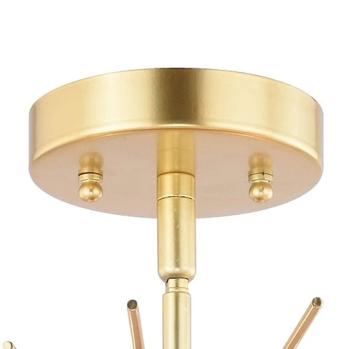 VAXCEL C0228 Nikko 24-in W Gold Mid-Century Modern Semi Flush Mount Ceiling - Picture 5 of 9