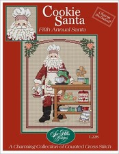 Cookie Santa Counted Cross Stitch Pattern w /...