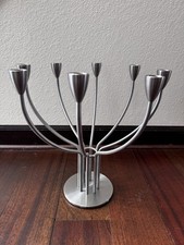 Vtg Hagberg Ikea 8 Arm Candelabra Candlestick Holder Centerpiece Silver