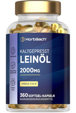 Leinöl Kapseln 2000Mg | Omega 3 6 9 | 1000Mg...