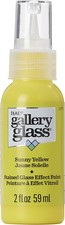 FolkArt Gallery Glass Paint 2oz-Sunny Yellow - FAGG2OZ-19779