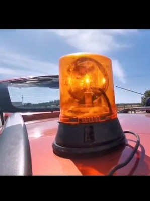 AUTO MAGNETFUSS BAKE PANNENWIEDERHERSTELLUNG DREHBARES STROBOSKOP BLINKLICHT. Gebraucht