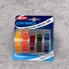 DYMO Labeling Tape Embossing Mixed Colors Vintage Package NEW