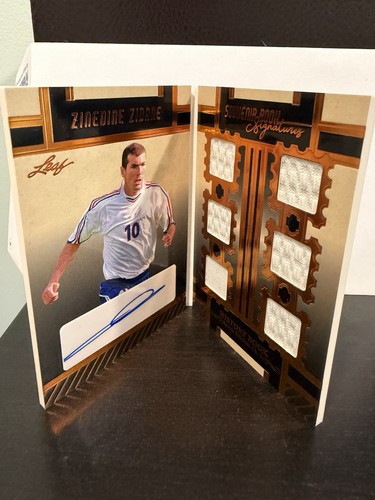 2023 Leaf Signature Book Signatures Zinedine Zidane 5/25 France Soccer