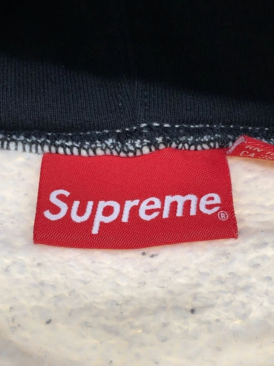Felpa Supreme con cappuccio Stain S logo spacco XL cotone nero usata
