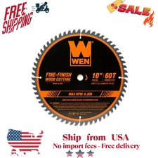 10 In. 60-Tooth Fine-Finish Professional Woodworking Saw Blade For Miter Saws An