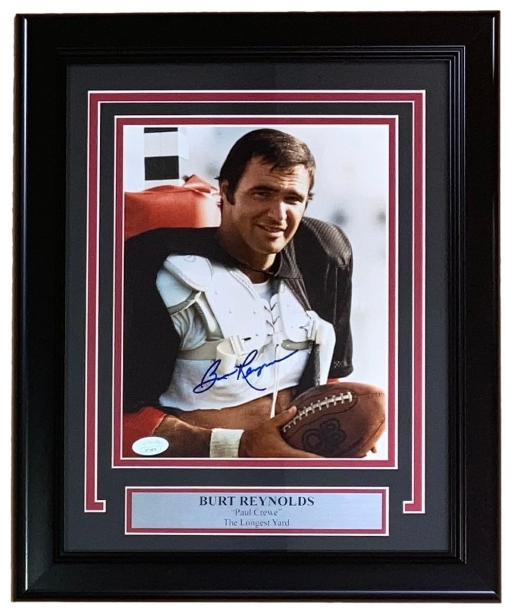 Burt Reynolds Autographed Signed Framed 8x10 The Longest Yard Photo JSA 