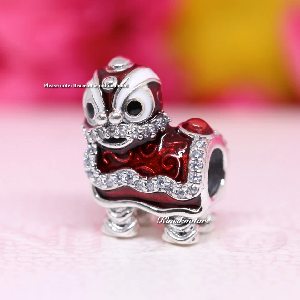 Auténtico Pandora Danza del León Chino Dije de Plata 792043CZ Año Nuevo Chino!!! Foto 3 de 4