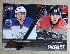 2015 Upper Deck Connor McDavid, Sam Bennett #250 card