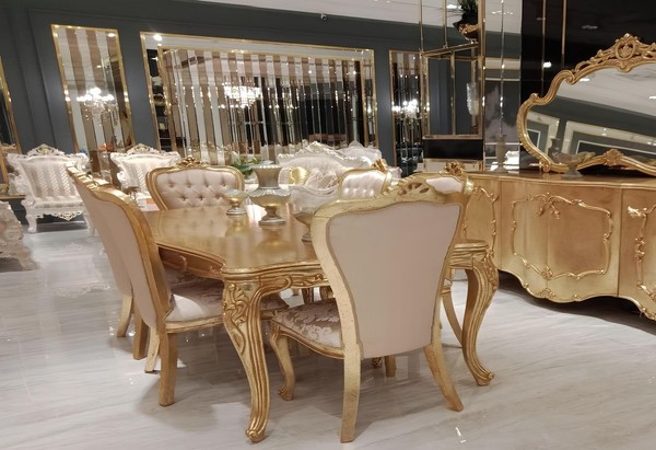 Esszimmer Esstisch Stuhl Ess Gruppe Garnitur Set Holz Tisch Tische StüHle Neu-image